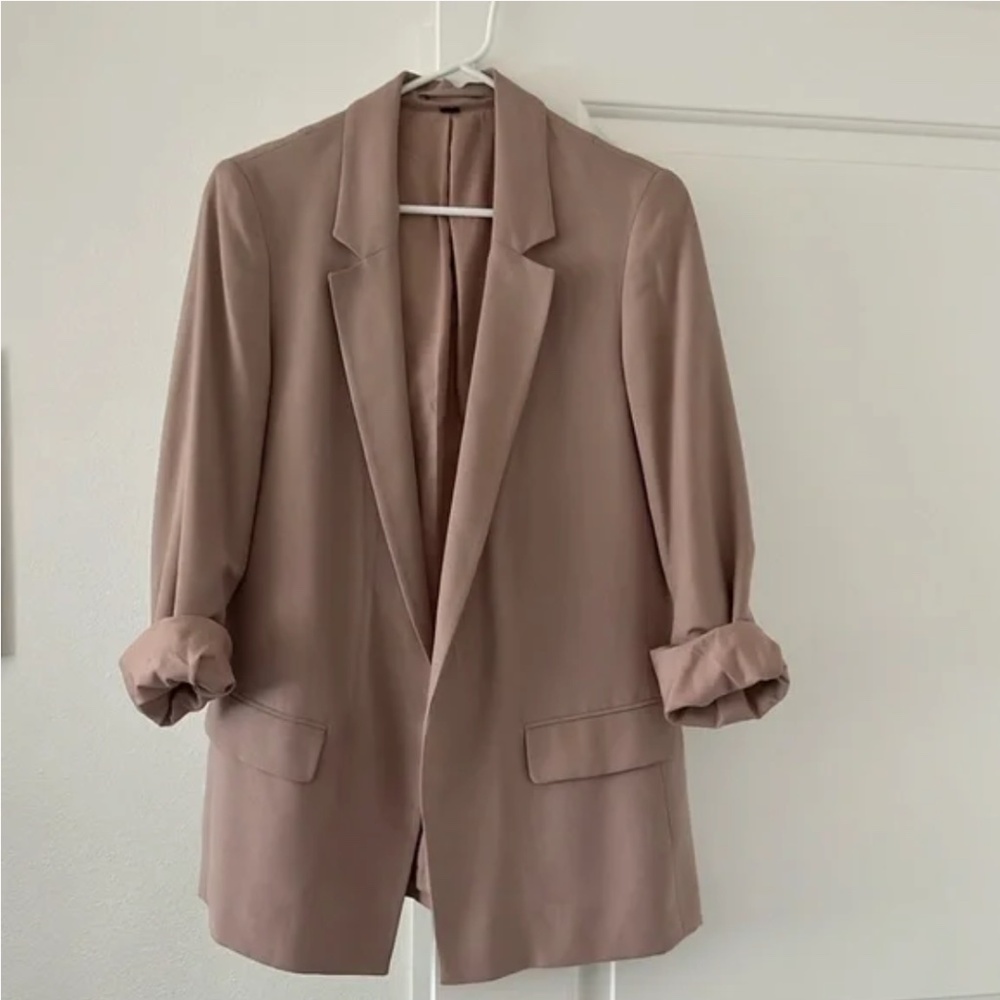 All Saints Aleida Blazer Dusty Rose Nude US 8